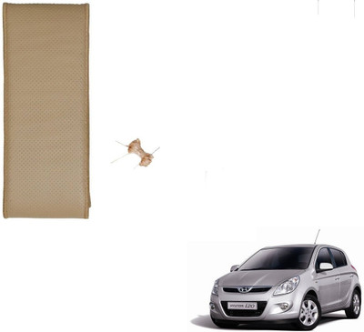 AuTO ADDiCT Hand Stiched Steering Cover For Hyundai Elite i20(Beige, Leatherite)