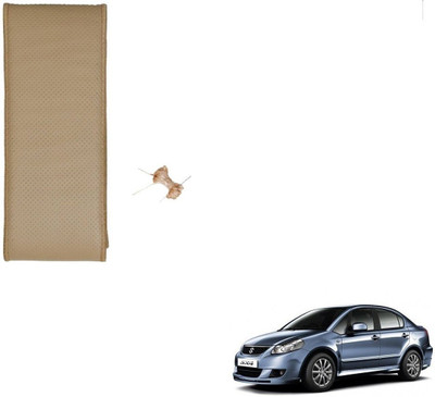 AuTO ADDiCT Hand Stiched Steering Cover For Maruti WagonR Stingray(Beige, Leatherite)
