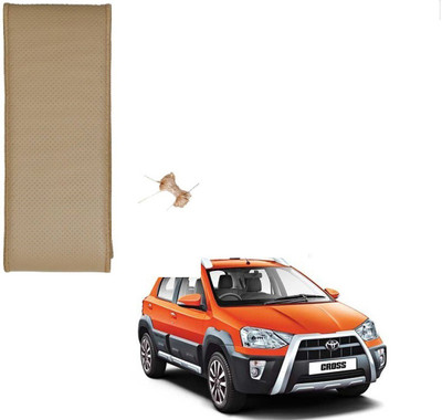 AuTO ADDiCT Hand Stiched Steering Cover For Toyota Etios Cross(Beige, Leatherite)