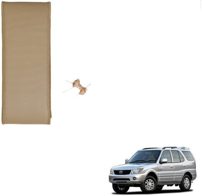 AuTO ADDiCT Hand Stiched Steering Cover For Tata Safari(Beige, Leatherite)