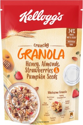 Kellogg's Crunchy Granola Honey, Almonds, Strawberries and Pumpkin Seeds Pouch(450 g)