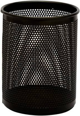 SOCHEP 1 Compartments Metal Multipurpose Metal Hollow Out Desktop Storage Organizer(Black)