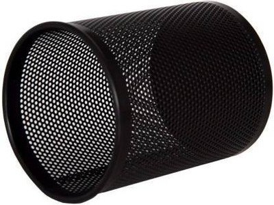 Cpixen 1 Compartments Metal Metal Mesh Stationary Table Desk Organizer for Home Office Supplies(Black)
