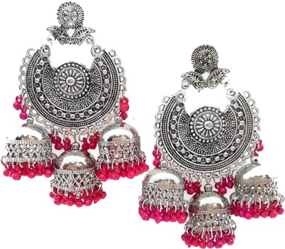 Victoria's Den Traditional Jhumki Afghani Wedding Earrings Trendy Designer Metal Chandbali Earring, Jhumki Earring, Drops & Danglers