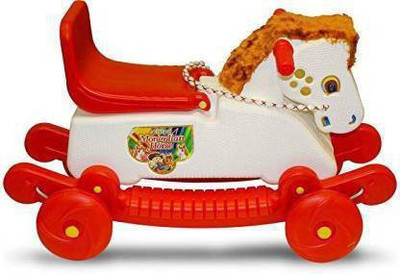 ACUTIY Rideons & Wagons Non Battery Operated Ride On(Red, White)