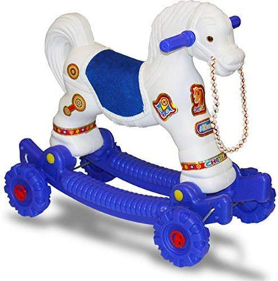 Galaxy gift gallery Rideons & Wagons Non Battery Operated Ride On(White, Blue)