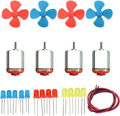 REES52 Toy motor kit, Motor kit for project, Electric motor kit for kids , DC Motor Educational Electronic Hobby Kit