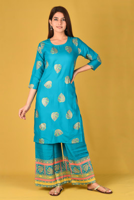G4Girl Women Kurta Palazzo Set