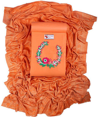 Sun Fashion And Lifestyle Cotton Silk Embroidered Salwar Suit Material