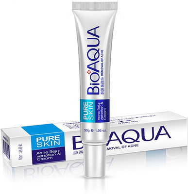 BIOAQUA Anti Acne Pimples Spot Removal Oil Control Shrink Pores Face Cream 30 G pack of 1(30 g)