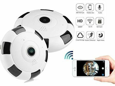 Wifton Panoramic Motion Detection Wi-Fi IP CCTV Security Camera Security Camera(1 Channel)