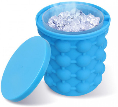 Curify 1 L Silicone Ice-05 Ice Bucket(Blue)