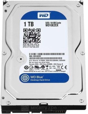 WD SATA 1 TB Desktop Internal Hard Disk Drive (HDD) (WD10EZEX)(Interface: SATA, Form Factor: 3.5 inch)