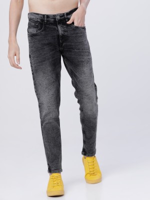 HIGHLANDER Tapered Fit Men Dark Grey Jeans