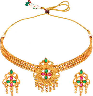 LUXOR Alloy Gold-plated Gold Jewellery Set(Pack of 1)