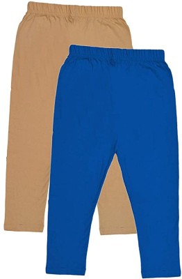 Tik Tok WEARS Capri For Girls Casual Solid Cotton Lycra Blend(Multicolor Pack of 2)