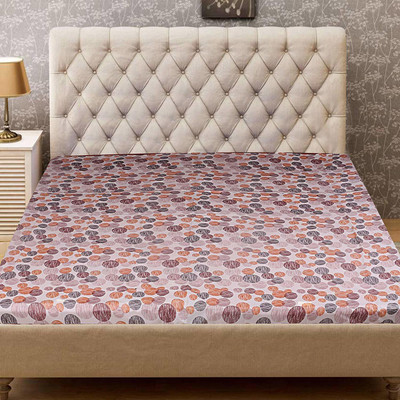 KUBER INDUSTRIES Fitted Double Size Mattress Cover(Pink)