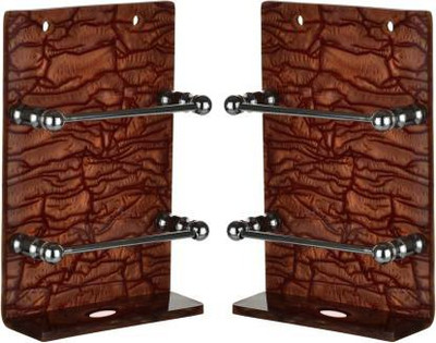 M/S DSNS Acrylic Mobile Charging Wall Holder Stand, Mobile Wall Stand for Charging (Brown Pack OF 2) Mobile Holder