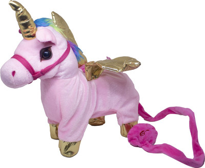 EKAN Musical Walking Unicorn Toy for Kid Boys and Girls Birthday Return Gift Pack of 1(Pink)