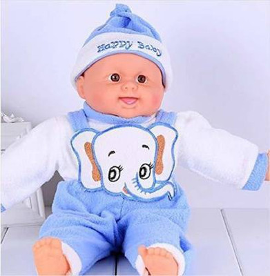 funcartcollection Happy Baby Laughing Musical and Doll, Touch Sensors with Sound Boy(Multicolor)