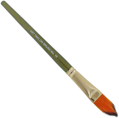 KRAFTMASTERS Painting Brush Cat's Tongue,Watercolours Gouache Illustration Animation (NO.10)(Green,Gold)
