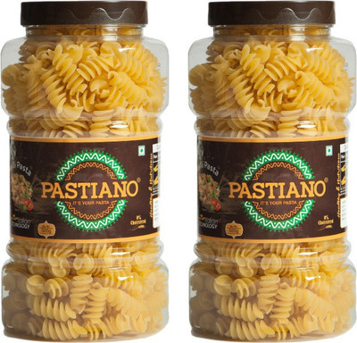 PASTIANO Big Fusilli Pasta Jar 500gm X2 Fusilli Pasta(Pack of 2, 1 kg)