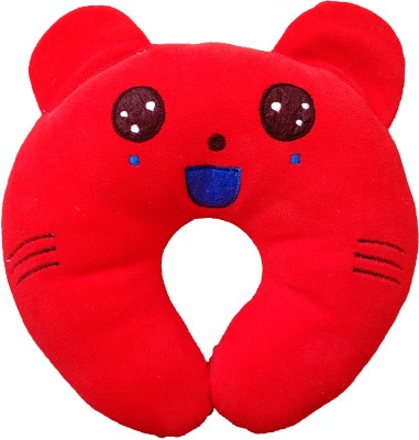 MOM & SON Polyester Fibre Animals Baby Pillow Pack of 1(Red)