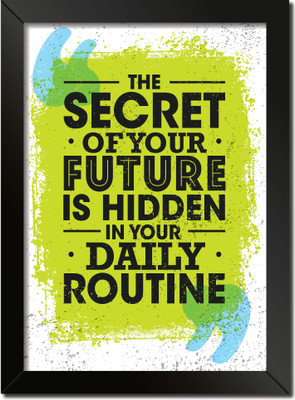 Quotes & Motivation Poster frame without glass A4 Size sty 126 Paper Print(12.75 inch X 9.3 inch, framed)