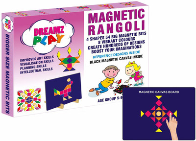 Dreamz Play Magnetic Rangoli(54 Pieces)