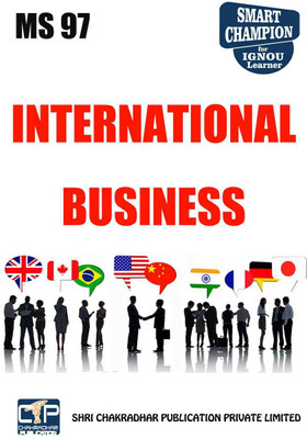 IGNOU MS 97 Help Book International Business Management IGNOU Study Notes For Exam Preparations With Latest Previous Years Solved Question Papers (Latest Syllabus) IGNOU MBA IGNOU Master Of Business Administration Ms-97(Paperback, BHAVYA KUMAR SAHNI)