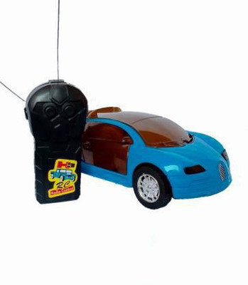 BEAUTYYFLY 3D Light Remote Control Lightning Furious Car (Blue Color)(Multicolor)