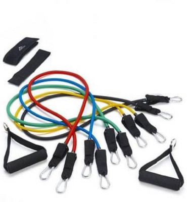 BADSHAH AND KHALIFA Exercise Tube (Light , Medium , Hard , Extra Hard , Super Hard) Resistance Tube Resistance Tube(Multicolor)