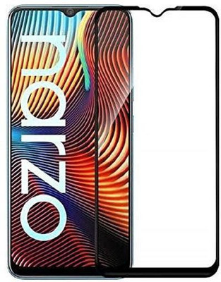 DSCASE Edge To Edge Tempered Glass for Realme Narzo 30A(Pack of 1)