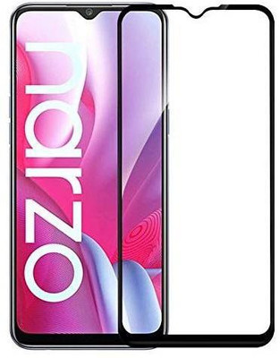 DSCASE Edge To Edge Tempered Glass for Realme Narzo 30A(Pack of 1)