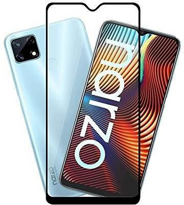 BRENZZ Edge To Edge Tempered Glass for Realme Narzo 30A(Pack of 1)