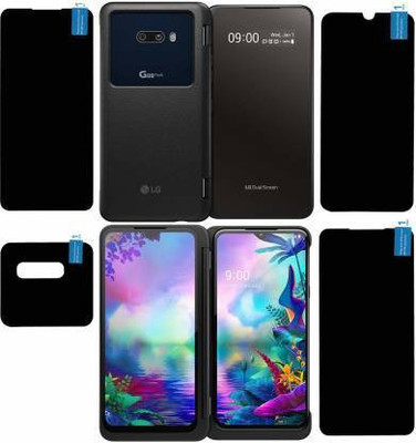 PR SMART Front and Back Tempered Glass for LG G8x(Pack of 2)
