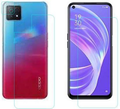 PR SMART Front and Back Tempered Glass for Oppo A72(Pack of 2)