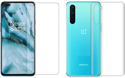 ELEF Front and Back Tempered Glass for OnePlus Nord Front And Back Crystal Clear Scrren Protector Tempered Glass(Pack of 1)