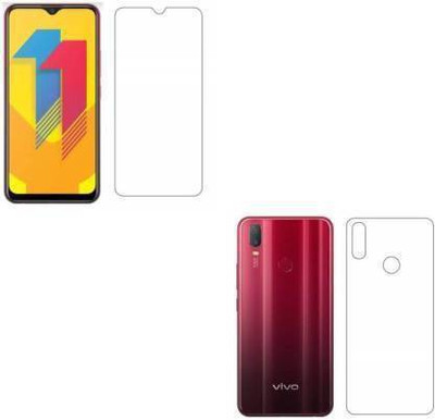 PR SMART Front and Back Tempered Glass for Vivo Y11(Pack of 2)