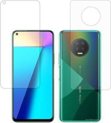 PR SMART Front and Back Tempered Glass for Infinix Note 7(Pack of 2)