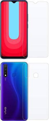 PR SMART Front and Back Tempered Glass for Vivo U20(Pack of 2)