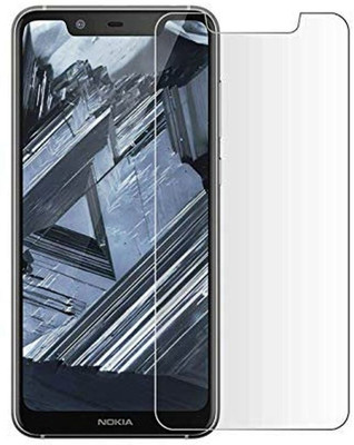 NaturalBuy Tempered Glass Guard for Nokia 5.1 Plus(Pack of 1)