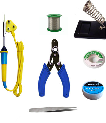 tHemiStO Intermediate 7 in 1 Soldering kit 25 W Simple(Flat Tip)