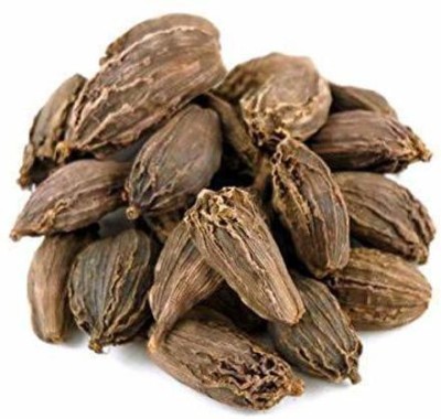 Nutro Cart Cardamom Black Whole Organic (Badi Elaichi, Sabut Elaichi) Grade- Big Size (Pack of 200 Grams)(200 g)