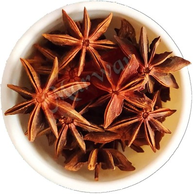 Marwar Star Anise Whole | Chakri Phool | Badhiyan Fool | Spice Natural Aromatic and Organic -50 Grams(50 g)