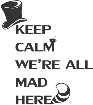 WALLDECORS 60.96 cm KEEP CALM IMAGE Self Adhesive Sticker(Pack of 1)