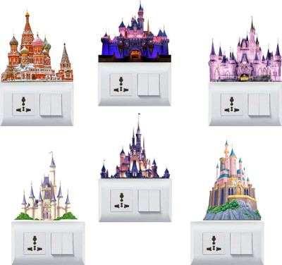 DivineDesigns 10 cm Royal Palaces Self Adhesive Sticker(Pack of 1)