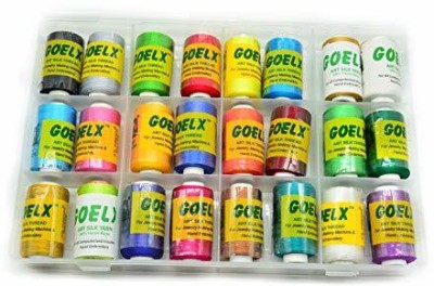 GOELX Multicolor Thread(4800 m Pack of24)