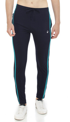 Barry and Clark Solid Men Dark Blue Track Pants