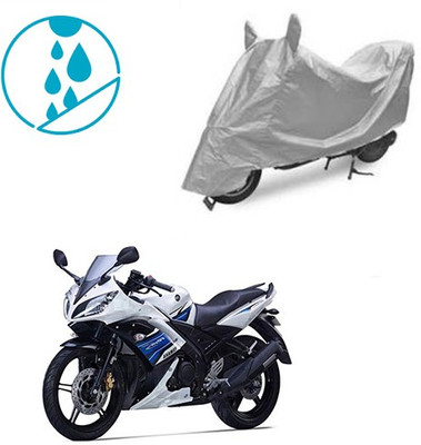 SRENTERPRISES Two Wheeler Cover for Yamaha(YZF R15 S, Silver)